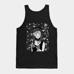 Paper airplanes - B&W Tank Top